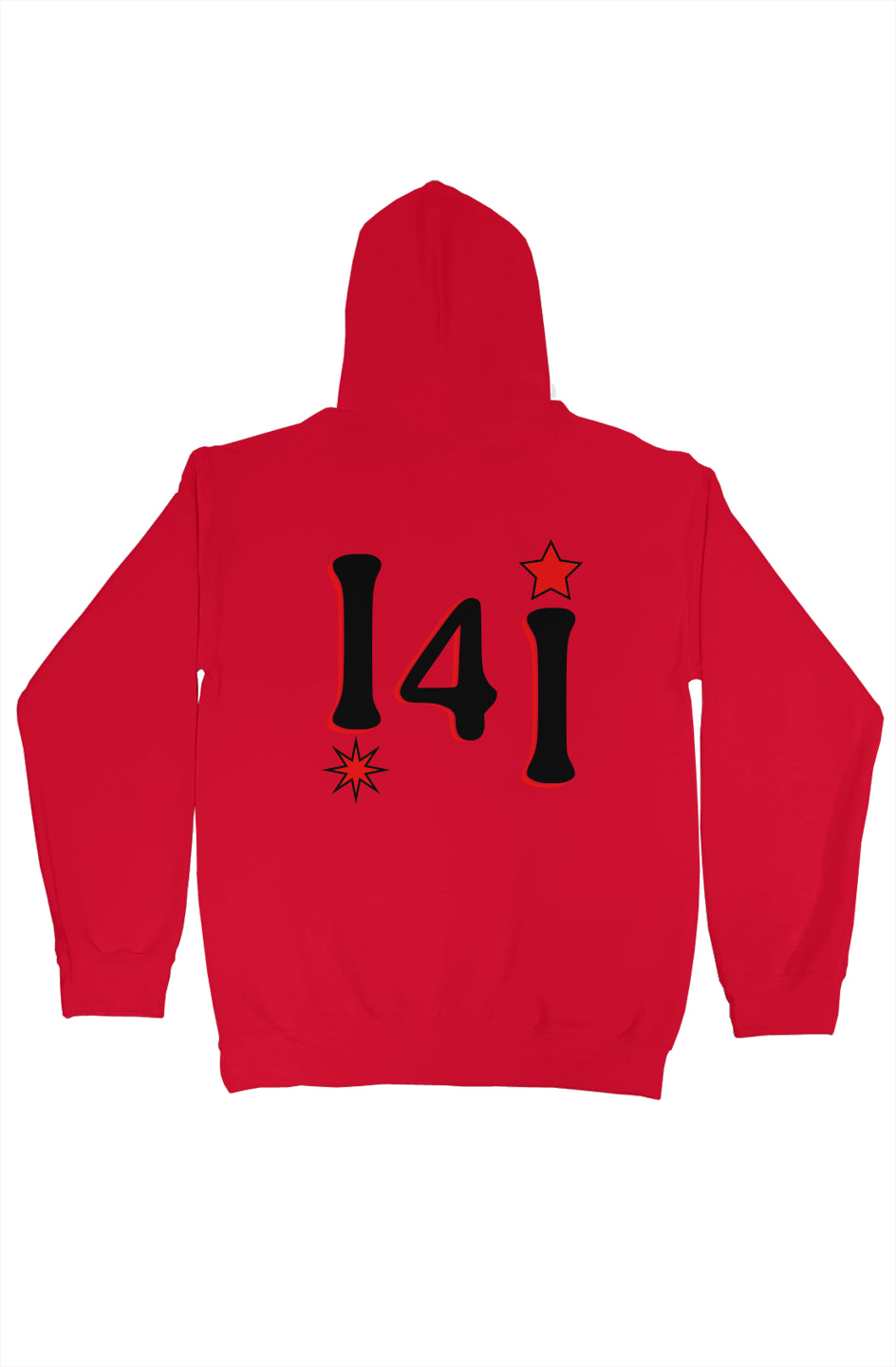 red imaginary hoodie