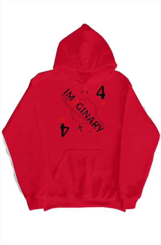 red imaginary hoodie